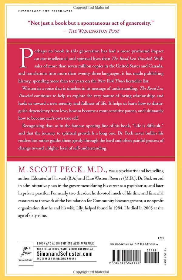 The Road Less Traveled, Timeless Edition: A New Psychology of Love, Traditional Values and Spiritual Growth